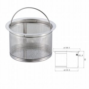 画像1: トラップ用ステン中カゴ