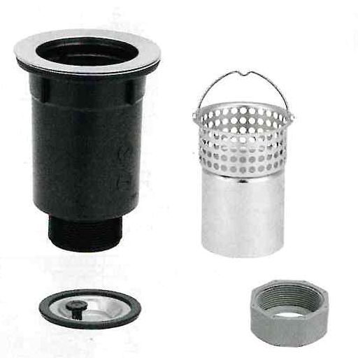 画像2: 耐熱 小型ゴミ収納器付防臭排水トラップ（50A）耐熱約150℃